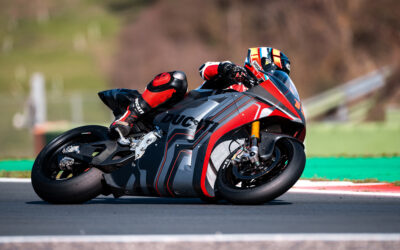 La Ducati MotoE, en acción