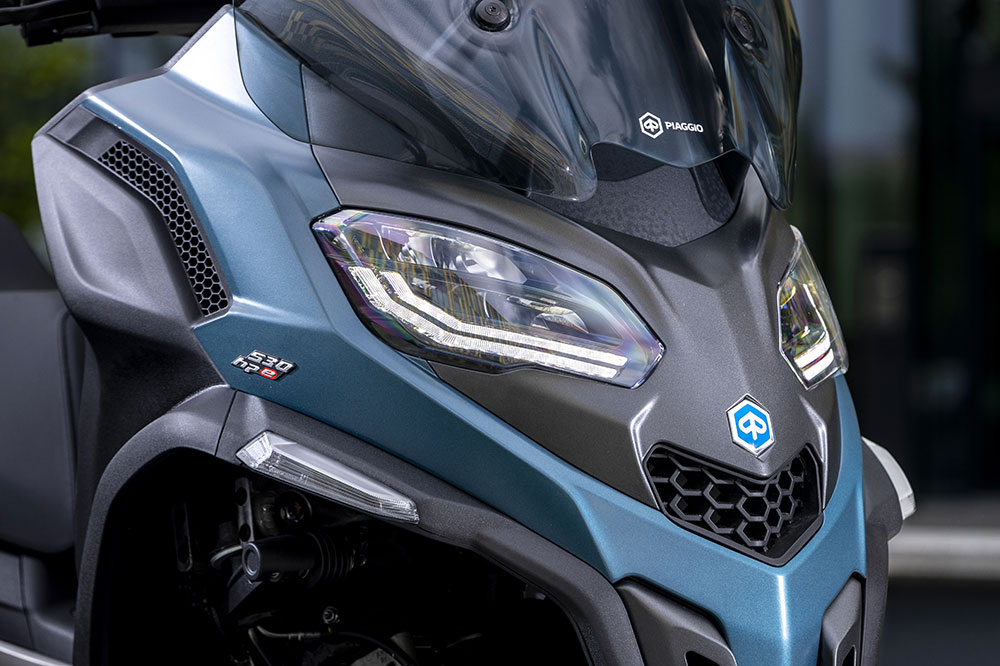 El frontal es uno de los puntos más novedosos del MP3 2023