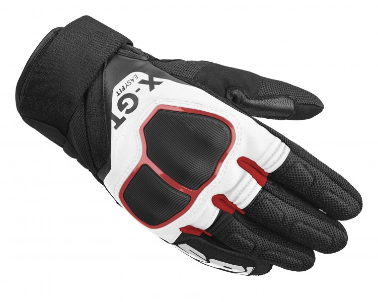 Guantes X-GT de Spidi en blanco y rojo