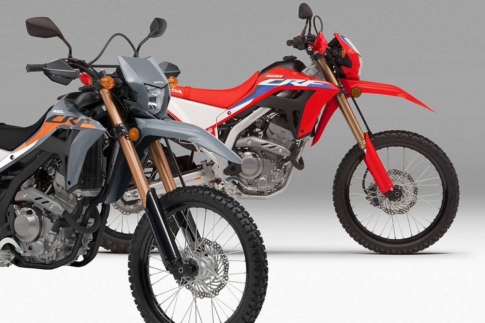 En la edición 2023 de la Honda CRF 300 L tienes estos dos colores