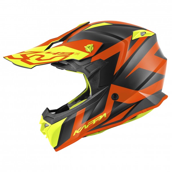 Casco of-road KV49 Evo Great naranja, amarillo y negro de KAPPA