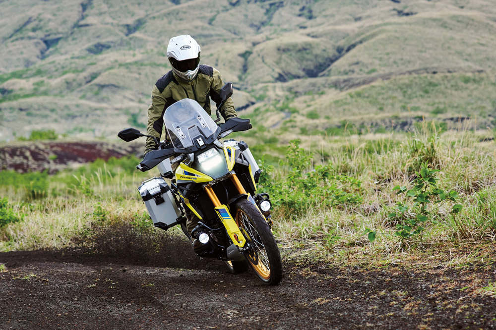 La V Strom DE es la que tiene mejores cualidades off road.