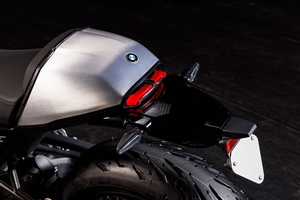 El colín que oculta la plaza trasera, esencial en  una BMW nineT.