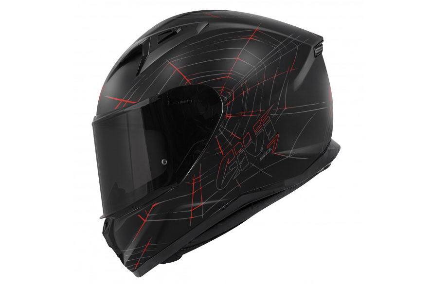 Casco integral 50.7 Phobia de Givi negro y rojo