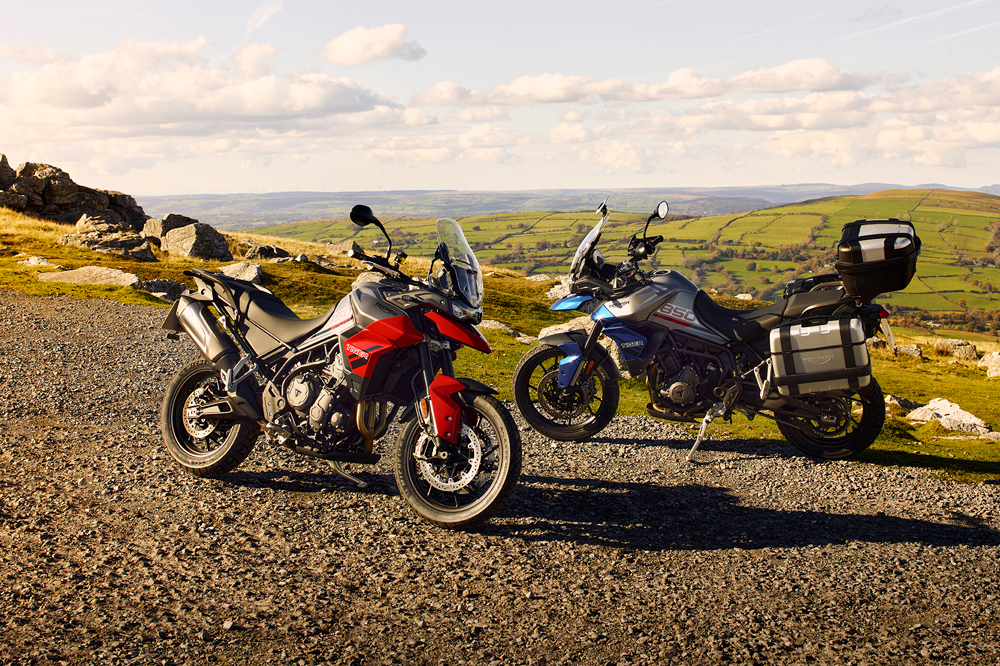 Estos son los dos esquemas de color en los que tienes disponibles las Tiger Sport 850.