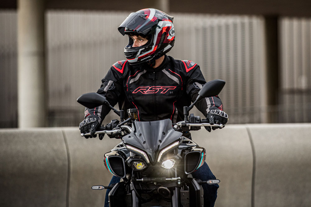 Chaqueta para moto perforada S1 Mesh de RST