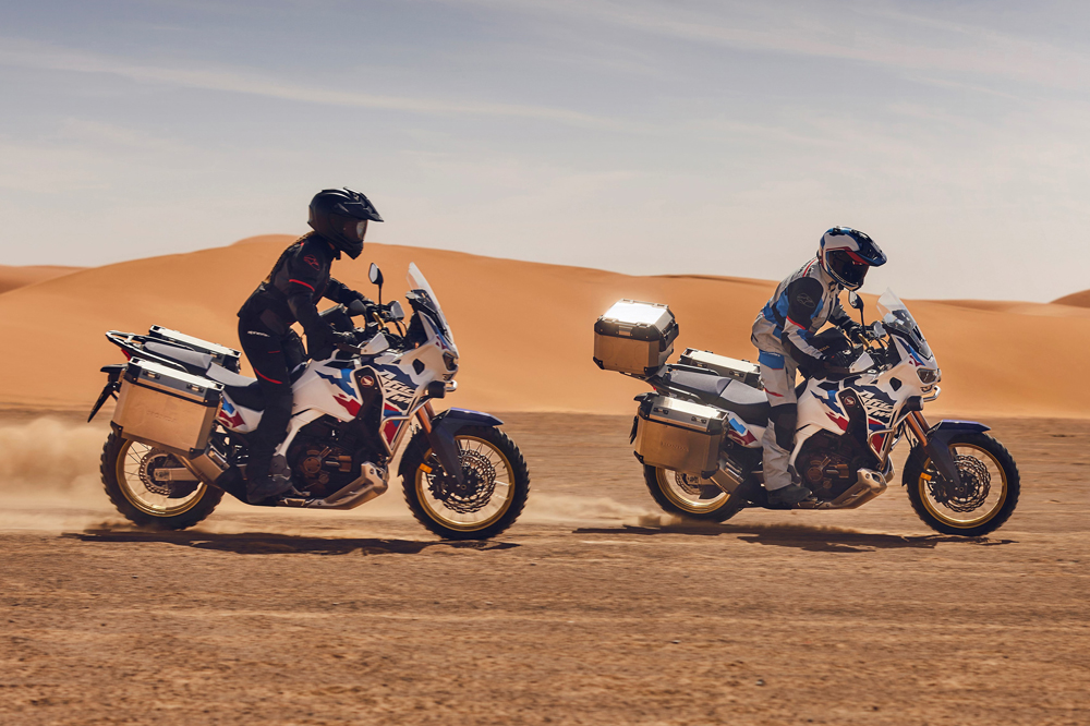 La electrónica permite una perfecta configuración de la Africa Twin en cualquier circunstancia.