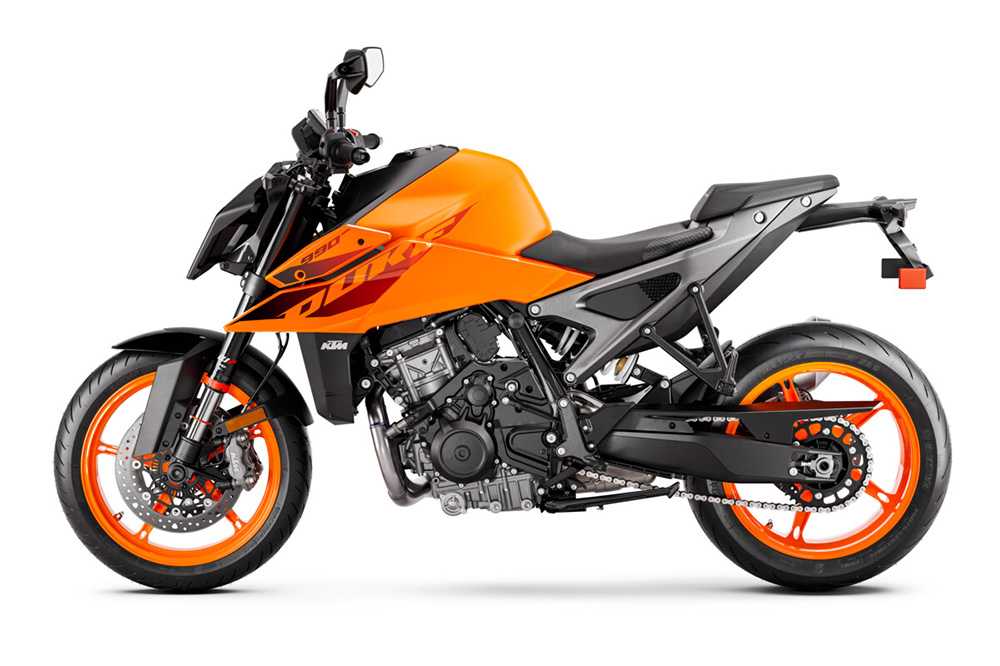 La KTM 990 Duke es una moto pensada para disfrutar en los recorridos más extremos.