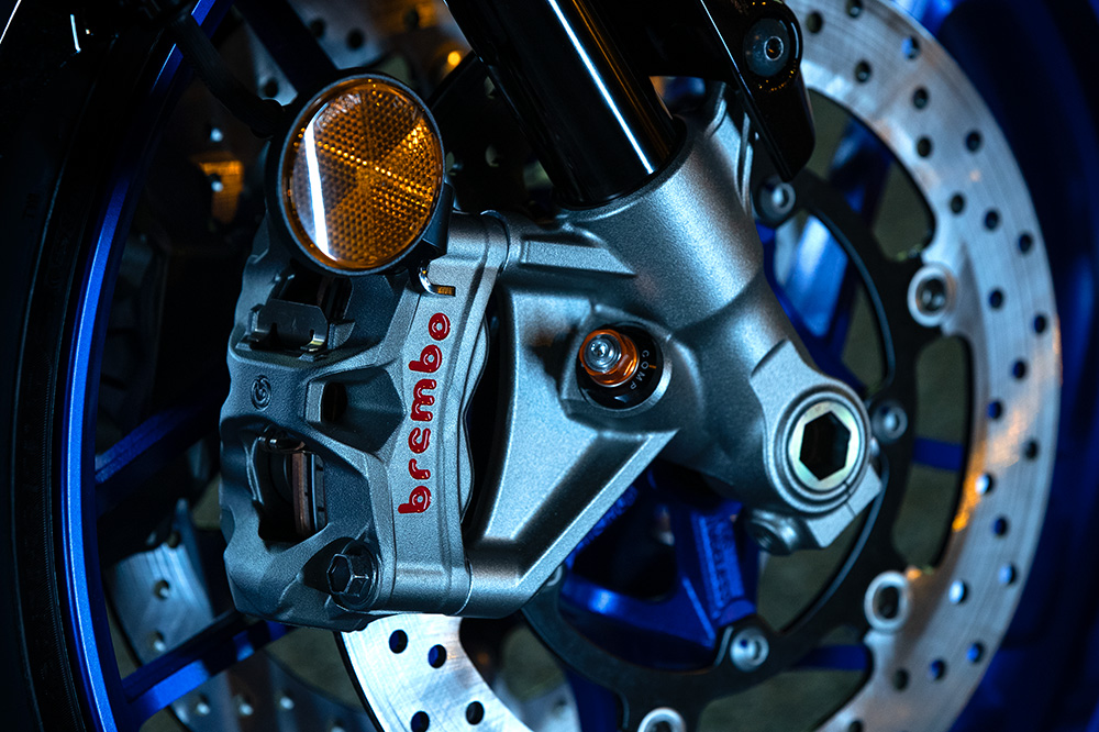 Detalle de la pinzas Brembo Stylema de la versión SP