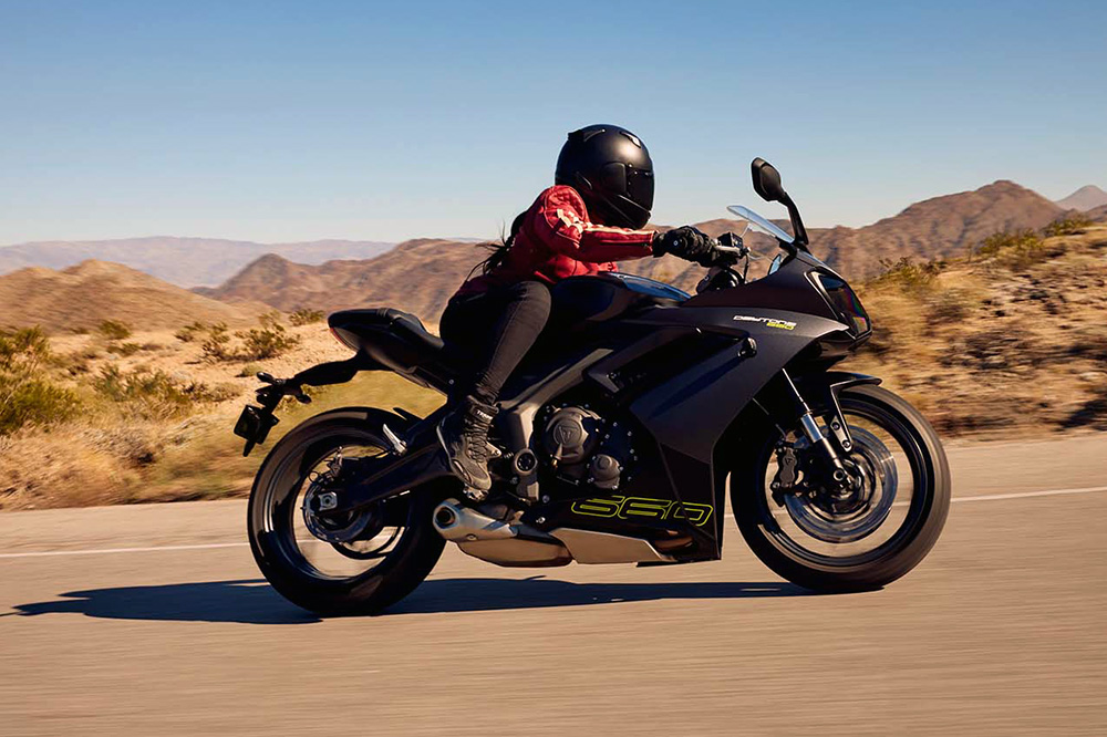 La Daytona 660 lleva una electrónica justa y cuenta con tres modos de conducción.