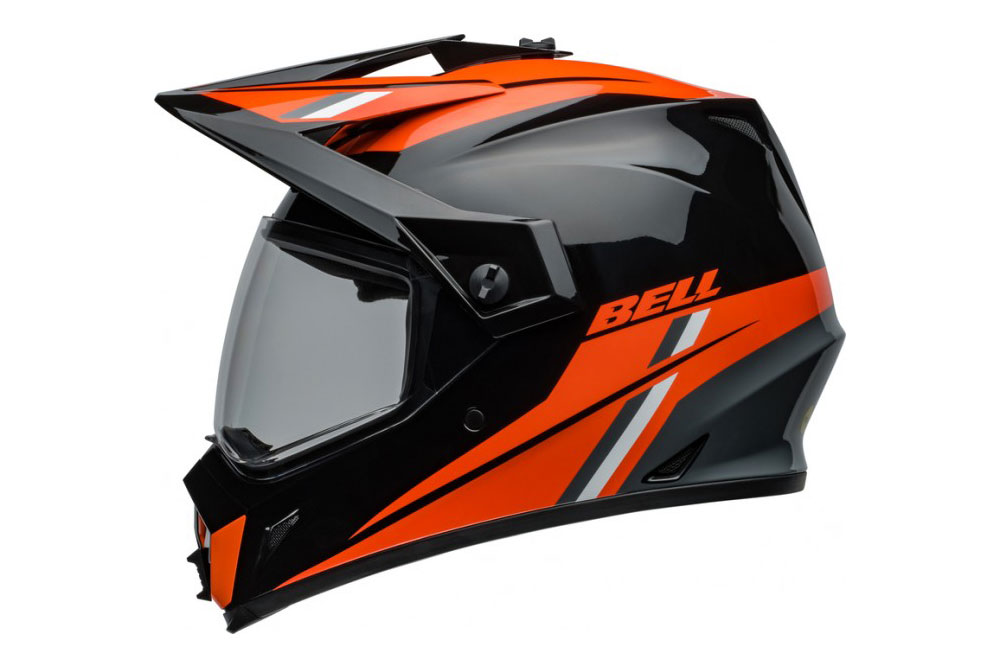 Casco Bell MX-9 Adventure_MIPS Alpine Gloss Black Orange