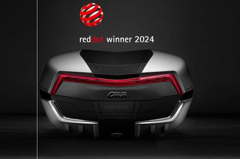 El baúl Maxia 5 de GIVI, premio Red Dot Award al mejor diseño de producto