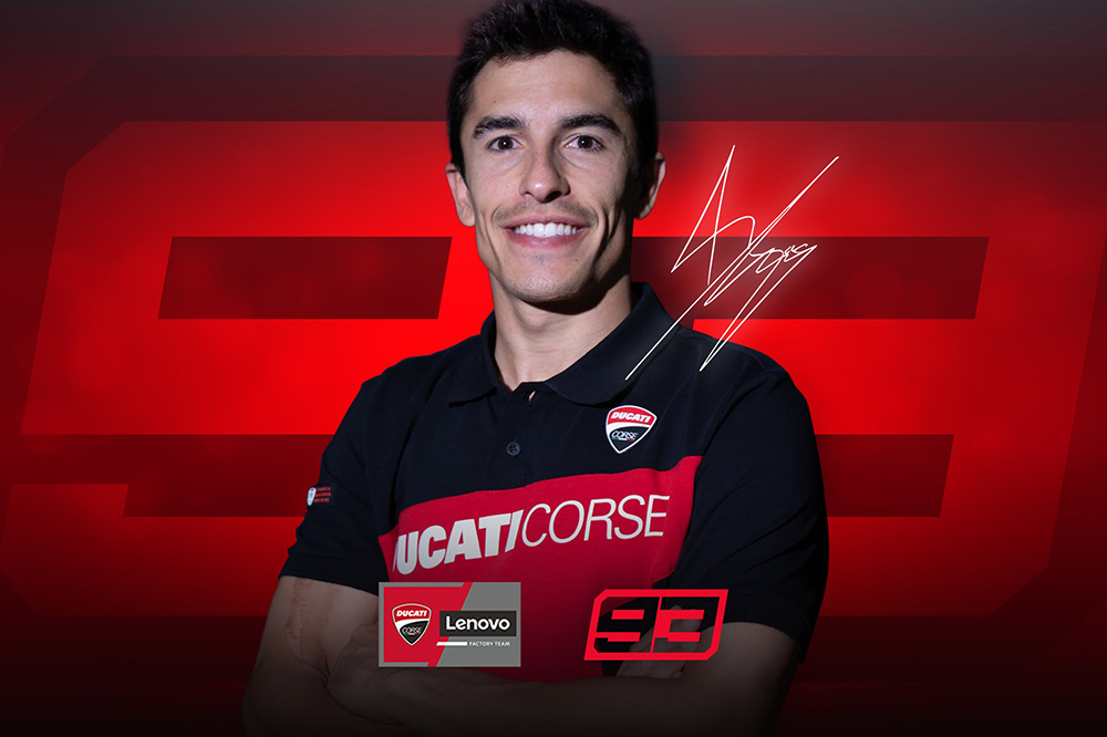 Marc Márquez ya es piloto oficial Ducati